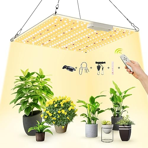 BOSYTRO Lampe Horticole Led Spectre Complet, 700W Lampe Plante Interieur pour Semis, avec UV et IR, Grow LIght avec Télécommande