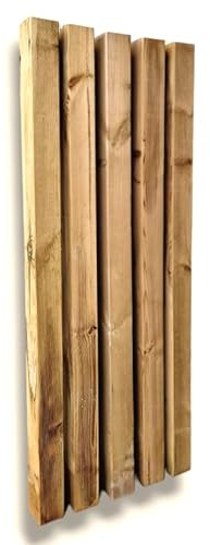 MyTimber® KDI Zaunpfosten | Echtholz Kantholz 90x90 mm| | Bauholz | Holzbalken | Vierkantholz | Holzpfosten Pfosten | 9x9 cm (180CM)