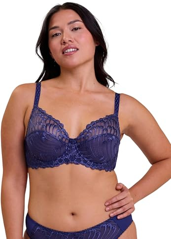 Sans Complexe - Modèle Narcisse - Soutien-Gorge Classique avec Armatures - Femme - 110E - Bleu Baromètre