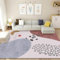 160X200Cm Lila Kinderzimmerteppich Mädchen Rechteckiger Balkonteppich, Angenehm Zu Begehen, Rutschfester Schlafzimmerteppich Kinderzimmerteppich Mädchen Kinderzimmerteppich Mädchen 5Ft 3''X6Ft 6.7''