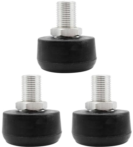 Kisangel 3 topes de goma ajustables para patines de ruedas, bloque de freno para patines en línea, duradero y ligero, agarre seguro al patinar