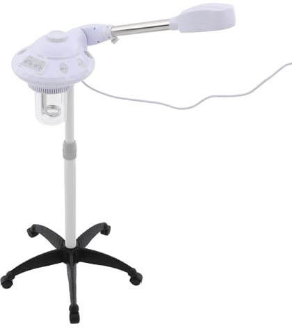 Vapozone Varm/Kall Professionell Sprej för Ansiktet, Ånggenerator, Ansiktsbastu, Multifunktionell Med 360-Grads Roterande Munstycke, För Skönhetssalong Spa Hemma (750W, vit)