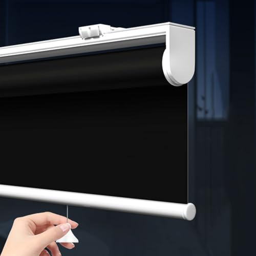 XINGWANGG Tenda Oscurante a Rullo Senza Fili,Tende Avvolgibile con Sistema a Molla,Tessuto Protezione UV e Impermeabile,per Finestre,Personalizzate,Larghezza x Altezza