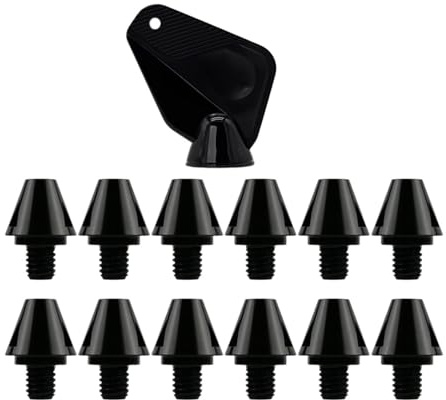 KQFCAZRE 12x Vis à Filetage M6 pour Chaussures de Football Portables, Crampons de Rechange pour Compétition