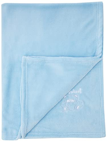 Playshoes Unisex Baby Fleece-Decke Bär 301700, 17 - Bleu, 75 x 100 cm/29.5 Inch x 39.4 Inch