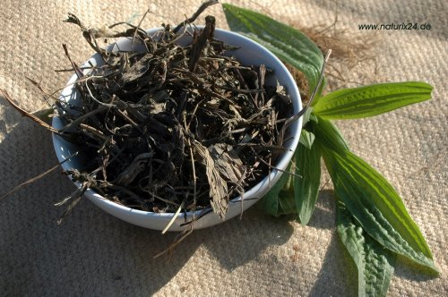 Naturix24 – Spitzwegerich Tee, Spitzwegerichblätter ganz – 250g Beutel