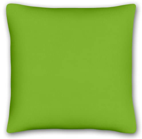 KiGATEX Kissenbezug 40x40 cm – 100% Baumwolle, weiche & langlebige Dekokissenhülle, waschbar, in vielen Farben – Ideal für Sofa, Bett & Wohnbereich - Apfelgrün