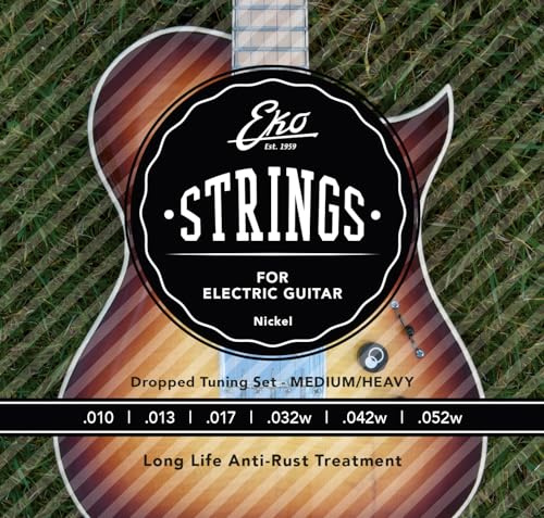 EKO GUITARS - Corde Chitarra Elettrica 10-52 Light Top Heavy Bottom Set/6