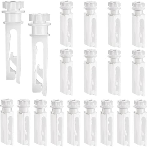 Leinuosen 12 Pieces Vertical Blind Clips Stems Replacement Parts