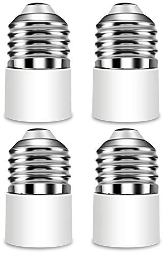 EXTRASTAR 4-Pack E27 a E14 Socket Converter Socket Adapter Adattatore di base per lampada di alta qualità per lampadine a LED e lampadine a incandescenza e lampadine CFL