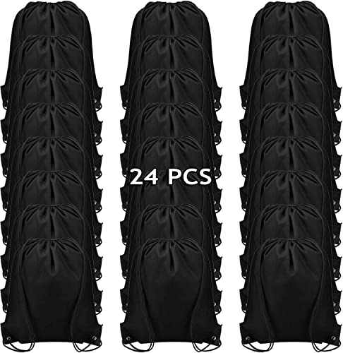 RLGPBON 12/24/48 PCS Sacche con Coulisse per Sport Gym，Zaino Sacca da Ginnastica ，Sacchetti per Palestra Sacchetto Sportive Borse da Viaggio Zainetto Scuola per Bambini Borsa Scarpe（43x34cm）