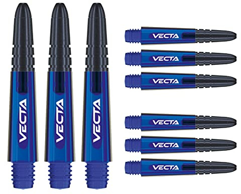 WINMAU Vecta Dartschäfte - 3 Sets pro Packung (insgesamt 9 Schäfte)