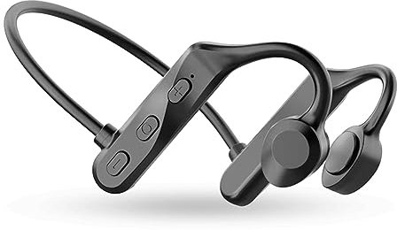 Fiorky Cuffie Bluetooth a Conduzione Ossea Auricolari con Gancio per l'Orecchio a Mani Libere Leggero Comodo da Indossare Cuffie Sportive Impermeabili per Corsa, Ciclismo