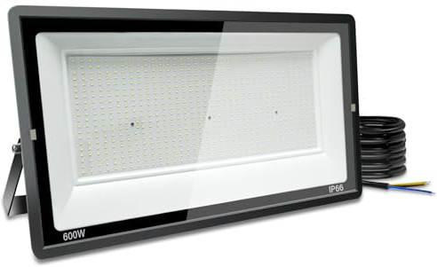 Blivrig LED Strahler Außen 600W, 6000K Kaltweiß 60000LM LED Scheiwerfer