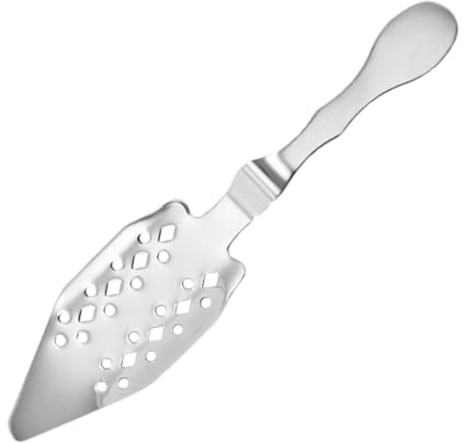 Espumadera de acero inoxidable, cuchara de absenta, colador de absenta, colador multifunción, colador de ajenjo, colador de absenta, herramienta de absenta para bar en casa