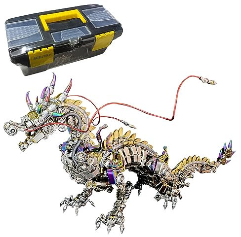 NULA 3D Metal Puzzle, Mythical Creatures & Steampunk Dragon Model, 2030+PCS, Expert Level, 15+ Ages