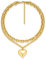 LILIE&WHITE Collana Donna in Oro con Pendente a Cuore, Design Elegante con Doppia Catena, Non Sbiadiscono, Anti-Allergici, Regalo per Ogni Occasione