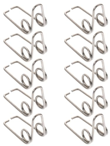 Toyvian 10pcs Trumpet Watergate Key Springs Silver Iron Trumpet Water Key Springs Easy to Install and Replace Accessories for French Horn and Maintenance