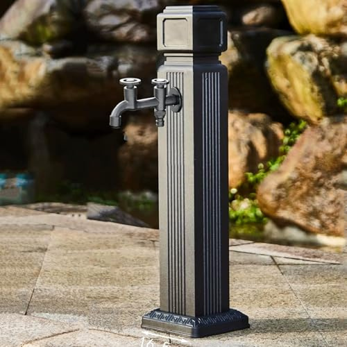 Genérico Columna de Agua anticongelante y antioxidante para Grifo, Fuente de Columna de Agua Exterior de Acero Inoxidable, Fuente Exterior, Columna de Agua Vertical, Boquilla de Agua de jardín Resist
