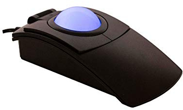 X-keys L-Trac Blue Trackball Mouse with Laser Tracking Technology, Made in USA