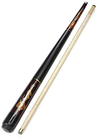 YRU Taco De Billar De 145 CM, Handmade 57 Ash 1/2 Piece Snooker Cue con Estuche Negro 19 oz Pool Cue(Size:9.8MM,Color:#1)