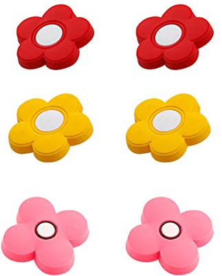 CcHhyyt Lot de 6 Boutons de Tiroir en Caoutchouc Souple en Forme de Dessin Animé pour Enfants Filles Garçons Placards Juets Bibliothèque(Mix A)