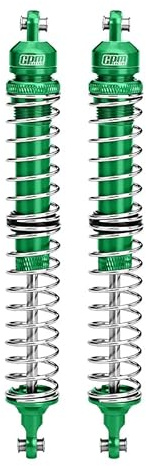 GPM Upgrades Aluminum Rear Spring Dampers (145MM) For 1/10 RBX10 Ryft 4WD Scale Rock Bouncer (AXI03005) RC Cars (green)