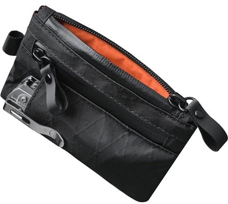 ALPAKA Zip Pouch Pro Black X-Pac VX21 - Minimalism Zipper Wallet - RFID Blocking ID Card Holder - Men’s Wallet with YKK Zippers, Multi-tool Slot, Holds 4-12 Cards, Weather Resistant Fabric