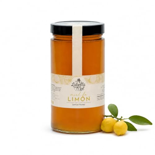 L'Abella Mel | Miel de Limón 100% Natural y Pura | Miel Pura de Abeja Española Sin Pasteurizar Ni Aditivos | Recolección Manual Directa del Apicultor | Apicultura Familiar | 1 kg