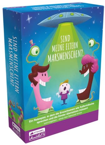 Exploding Kittens, Sind Meine Eltern Marsmenschen?, Kinderspiel, Kartenspiel, Ab 2+ Spieler, Ab 4+ Jahren, 10 Minuten, Deutsch