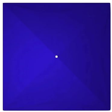 Ersatz-Pavillon-Abdeckung, 2,5 x 2,5 m, Blau, für den Außenbereich, Überdachung, Zelt, Schattentuch für Garten, Terrasse, Sonnenschirm, Ersatzgewebe, wasserdichtes Pavillon-Zubehör