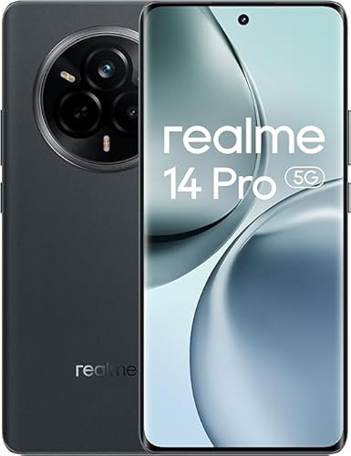 realme 14 Pro 5G Smartphone 8+256GB, Gris Ante, Pantalla Curva de 6.72 Pulgadas, Refresco de 120Hz, Carga Rápida 45W, Batería de 5260mAh, Cámara de 50MP, Dimensity 7300 Energy, IP69