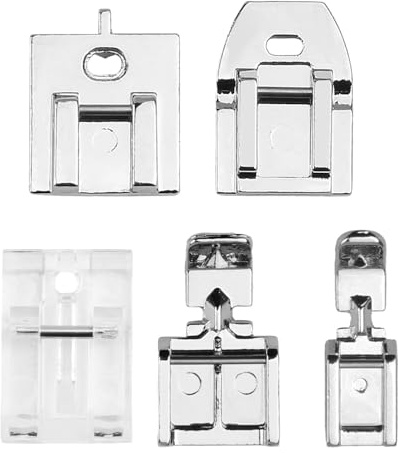 5 Pcs Invisible Zipper Presser Feet for Low-Shank Sewing Machines