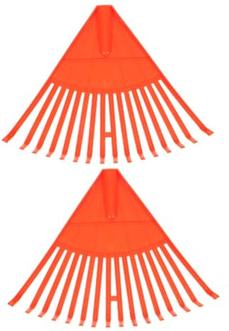 Toyvian 2 Pièces Râteau de Jardin Plastique Outil Portable pour Ramasser Aiguilles de Pin Débris pour Pelouses