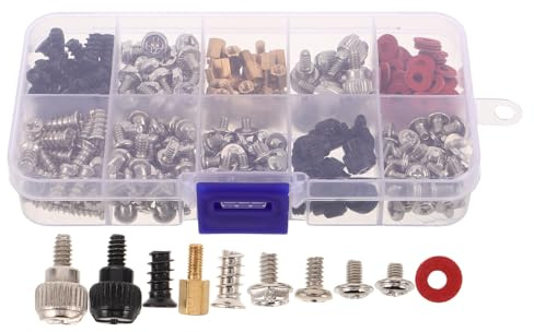 DOITOOL 360pièces Kit de Vis pour PC et Ordinateur Vis de Montage pour Ventilateur et Boîtier Kit de Réparation pour Ordinateur de Bureau Métalliques pour Fixation et Remplacement