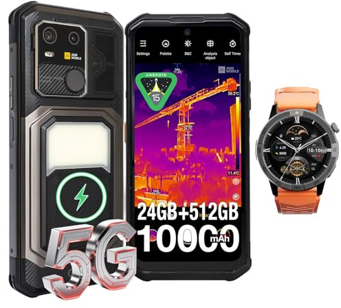 AGM G3 Pro & Legion Pro Bundle – Outdoor Smartphone mit Wärmebildkamera & GPS Smartwatch – 10000mAh, 5G, Offline-Karten, AMOLED & MIL-STD-810H