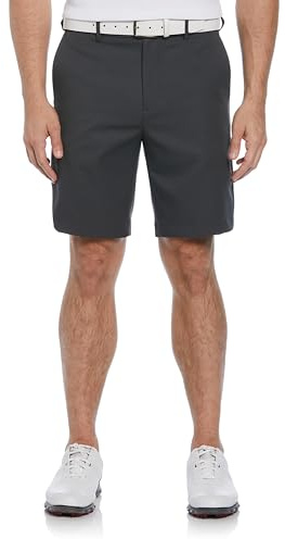 PGA TOUR Men's Expandable Flat Front Golf Short, Asphalt, 36