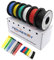 Fermerry 28 AWG Electrical Wire 0.08mm² Flexible Silicone Tinned Copper Wire Hook up Kit Stranded Wire Spool 100ft 30 Meter Each 6 Colors Gauge