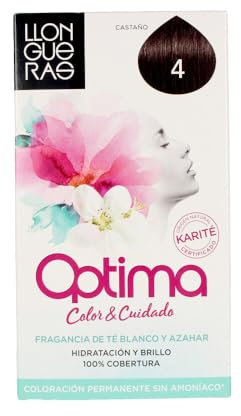 Llongueras Optima Hair Colour #4-Castaã±O 100 ml
