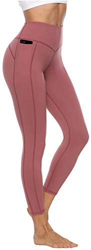 Persit Sporthose Damen, Sport Leggins für Damen Yoga Leggings Yogahose Sportleggins DustyRose-Size 36/38 (Herstellergröße: S)