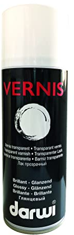 DARWI - DA3000400003C - Une Bombe Aérosol de Vernis Protecteur Brillant - Auxiliaire pour Peintures - 400 ML - Finition Céramique après 3 couches - DARWI VERNIS BRILLANT