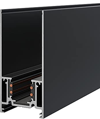 Maytoni Magnetic Track Lighting - Sistema di binari magnetici - Lunghezza - 1 metro - 2 fasi, tensione - 48 V, nero, in alluminio, per soggiorno, camera da letto, cucina, corridoio