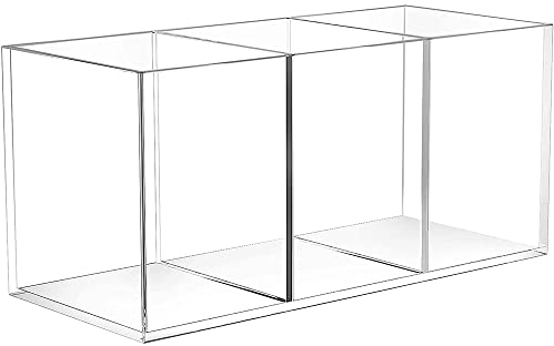 Aieraczy Stifte Organizer, 3 Fächer Stiftehalter Kinder, Stifthalter Schreibtisch, Stiftebox Acryl, Organizer Stifte Pinselhalter, Transparent Stifte Aufbewahrung für Aesthetic School Stuff