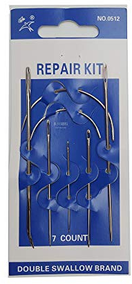 7 agujas de reparación coser hilo principal curvado y oacute; lona de cuero acero inoxidable Durabilidad y practicidad