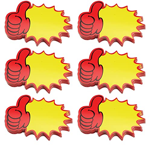 Honatrv 120 Stück Preisschilder Neon preisschilder Blanko Starburst Verkaufsschild Preisanzeigeschild für Supermärkten, Geschäft, Einzelhandelsgeschäft Party Favors, (3,2 x 4,3 Zoll)