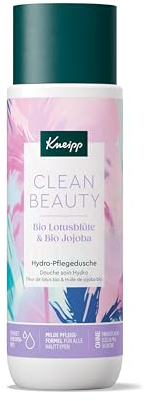 Kneipp Clean Beauty Hydro-Pflegedusche Bio Lotusblüte & Bio Jojoba - Feuchtigkeitsspendendes Duschgel mit milden Zuckertensiden für eine extra sanfte Reinigung - ohne Mikroplastik & Silikone - 200ml