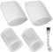 Alrens 2 Vorfilter + 2 Filter für Makita CL100/106/180 DCL180 Staubsaugerzubehör, Vorfilterteil 451208-3, Filterteil 443060-3, Haushalts Akku Staubsauger Staubbeutel mit Reinigungsbürste