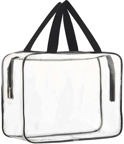 Toy Storage Bags Clear Makeup Bags Large Toy Storage Bags With Waterproof Transparent Cosmetic Bags Portable Travel Luggage Small Clear Handbag Purse Travel Accessory,Fashion.