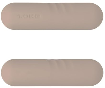Ronyme 2 Pezzi Manubri con bilanciere Set di manubri Attrezzatura Antiscivolo Fitness Sollevamento Pesi a Mano Bambini Adulti per Corsa Barre Danza, Grigio Marrone