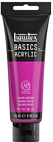 Liquitex Basics Acrylic, 118 ml Tube - Magenta Medium